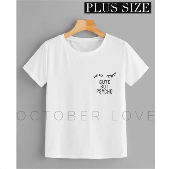 Boujee Boutique Tops - Curvy Fit, Cute But Psycho